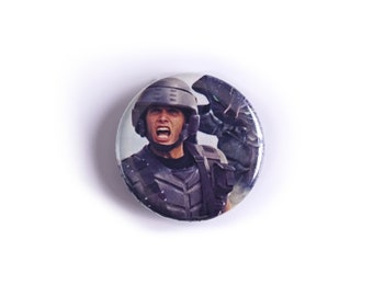 Starship Troopers 1997 Pinback Button, Starship Troopers Button, Starship Troopers Pin, 90s Movie Button, Scifi Button