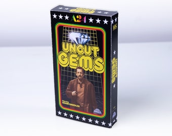 Uncut Gems 2019 VHS Slipcover, A24 Collectable, Movie Merch, Custom VHS