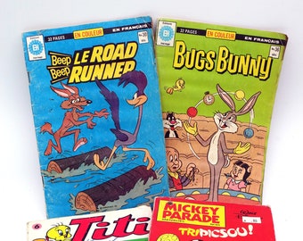 Lot of Vintage Looney Tunes & Disney Comic Books 1970's 1980's Bundle