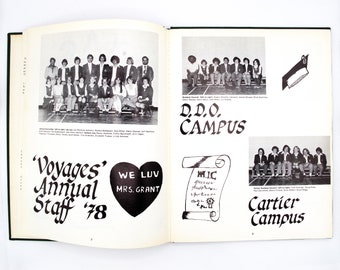 Voyages '78 Vintage Yearbook From West Island College Montreal 1977-1978