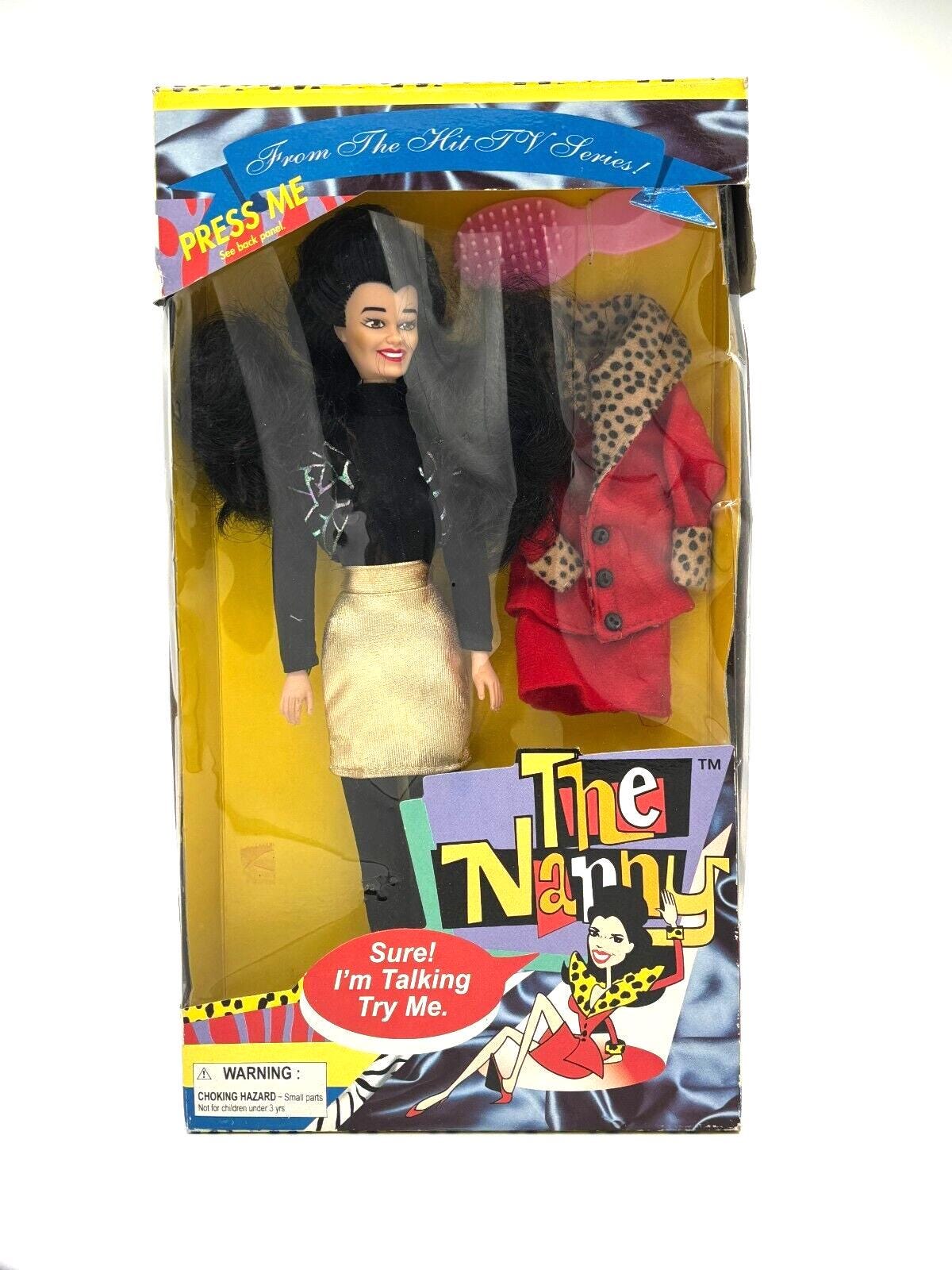 THE NANNY Fran Drescher Talking Doll 1995 From The Hit TV Series New  Vintage Collectible Figurine