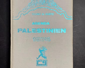 1974 Agenda Palestinien Polityczna Twarda oprawa autorstwa Youssefa Al-Khatiba Historia Palestyny