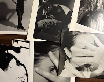 Vintage Black White Photography Archive Portfolio Prints Contact Sheets Darkroom Collection