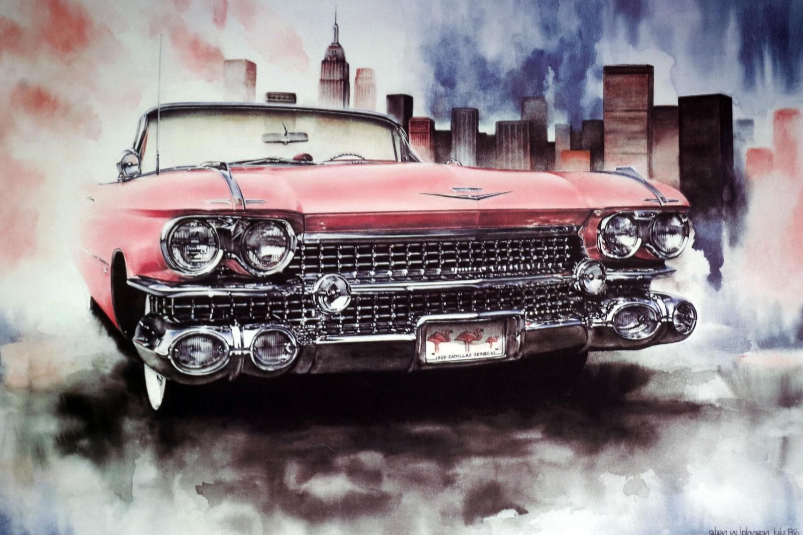 1959 cadillac print - Etsy 日本