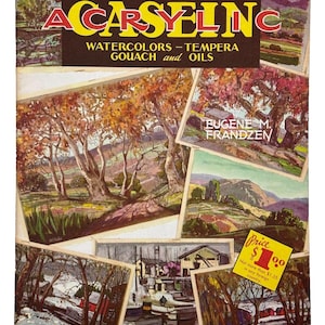 How to Paint in Acrylic Art  Book  [ Eugene M. Frandzen ] Walter Foster Vintage Paperback