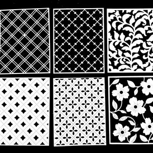 Papier découpé pour la fabrication de cartes, le scrapbooking, la rédaction d'un journal et tout projet d'artisanat. Découpes décoratives pour couvertures, découpes d'accent, lot de 6