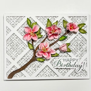 Toutes les occasions carte de voeux découpée, carte florale, carte aquarelle, carte personnalisée faite main, carte de fête des mères, carte 3D, carte d'anniversaire