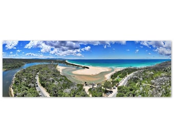 Al 90x30cm #1 Betka River Mouth Mallacoota en marea alta diciembre 2022