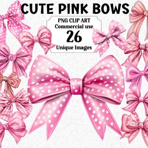 Décorations Clipart Coquette vibrante aquarelle roses mignons, créations numériques/papier, ruban Transparent commercial PNG pour sublimation