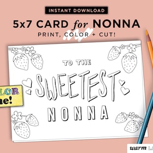 Nonna Printable Card Nonna Mother #39 s Day Nonna Birthday Card Nonna Nonna Printable Card Nonna Mother #39 s Day Nonna Birthday Card Nonna