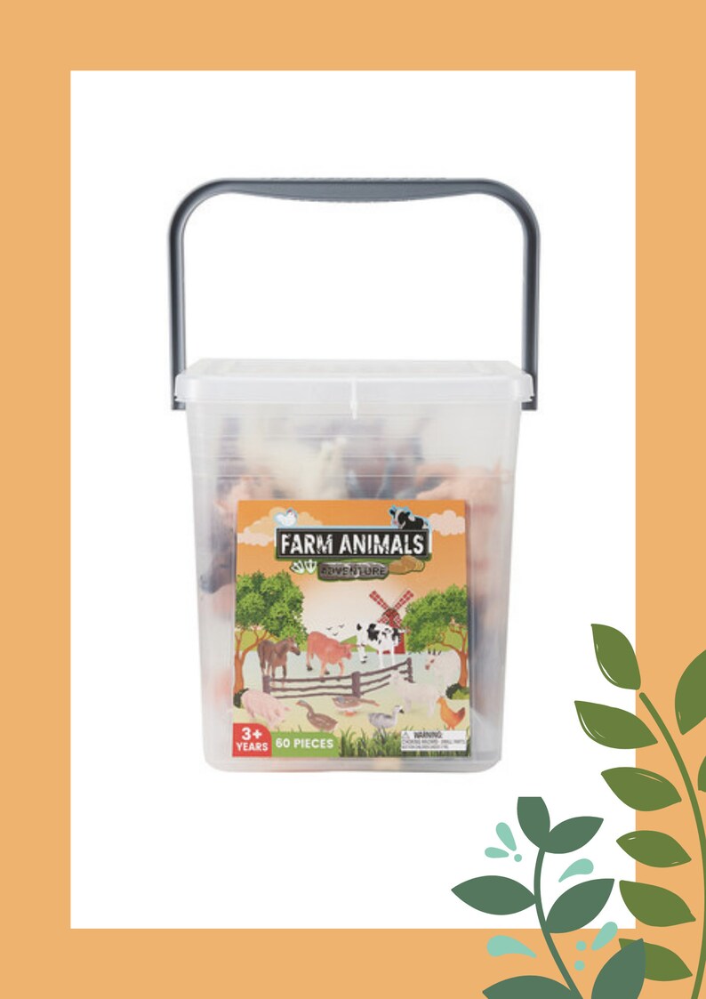 Montessori Kmart Farm Animal Exact Match Cards Etsy