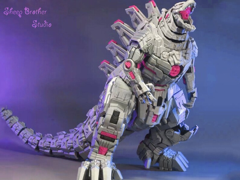 Assembling Mechanical Godzilla 3D Print File Etsy Australia