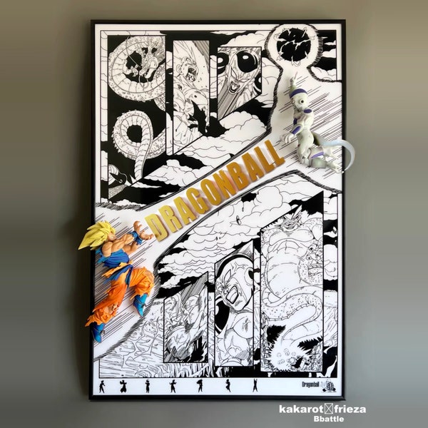 3d three-dimensional dragon ball hand-made decorative painting