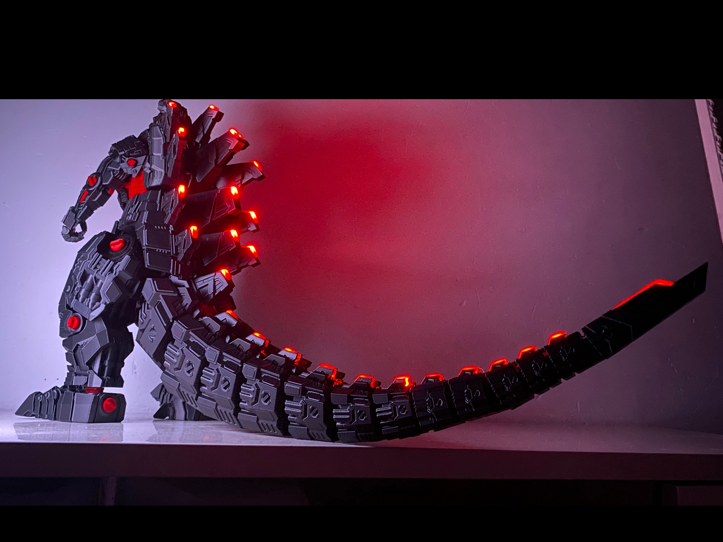 Mechanical Godzilla print