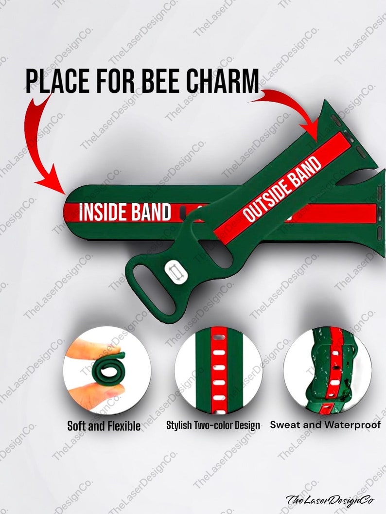 Charm Watch Band: Silicone Band Series 1-11 & SE zdjęcie 6