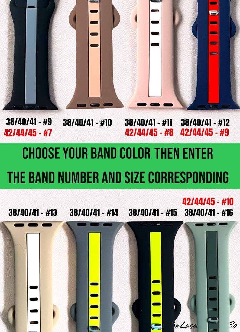 Charm Watch Band: Silicone Band Series 1-11 & SE zdjęcie 2