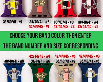 Charm Watch Band: Silicone Band Series 1-11 & SE