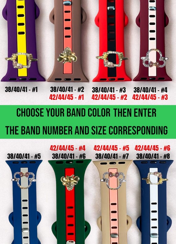 Charm Watch Band: Silicone Band Series 1-11 & SE