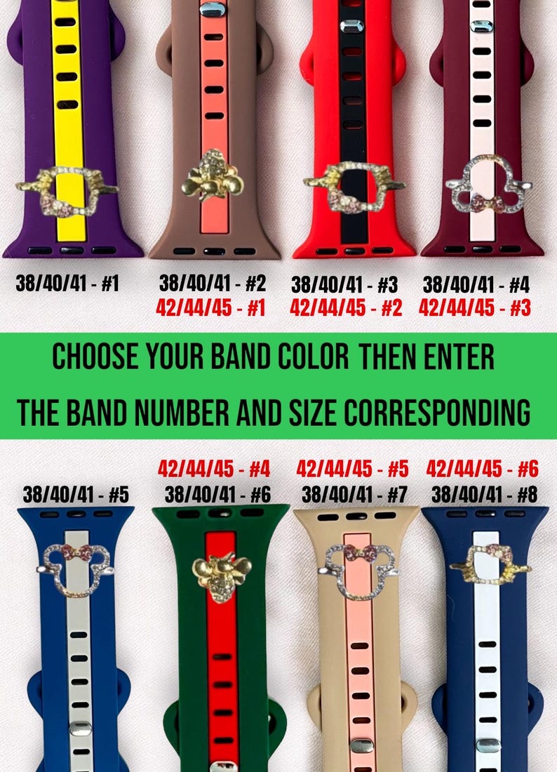 Charm Watch Band: Silicone Band Series 1-11 & SE zdjęcie 1