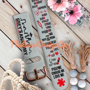 Grey’s Anatomy | Watch Bands For Samsung Active 2 | Galaxy Watch4, 40mm 44mm | Galaxy Watch 5 | Galaxy Watch 5 Pro | Galaxy Watch 3, 20mm