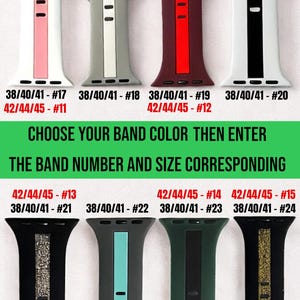 Charm Watch Band: Silicone Band Series 1-11 & SE zdjęcie 3