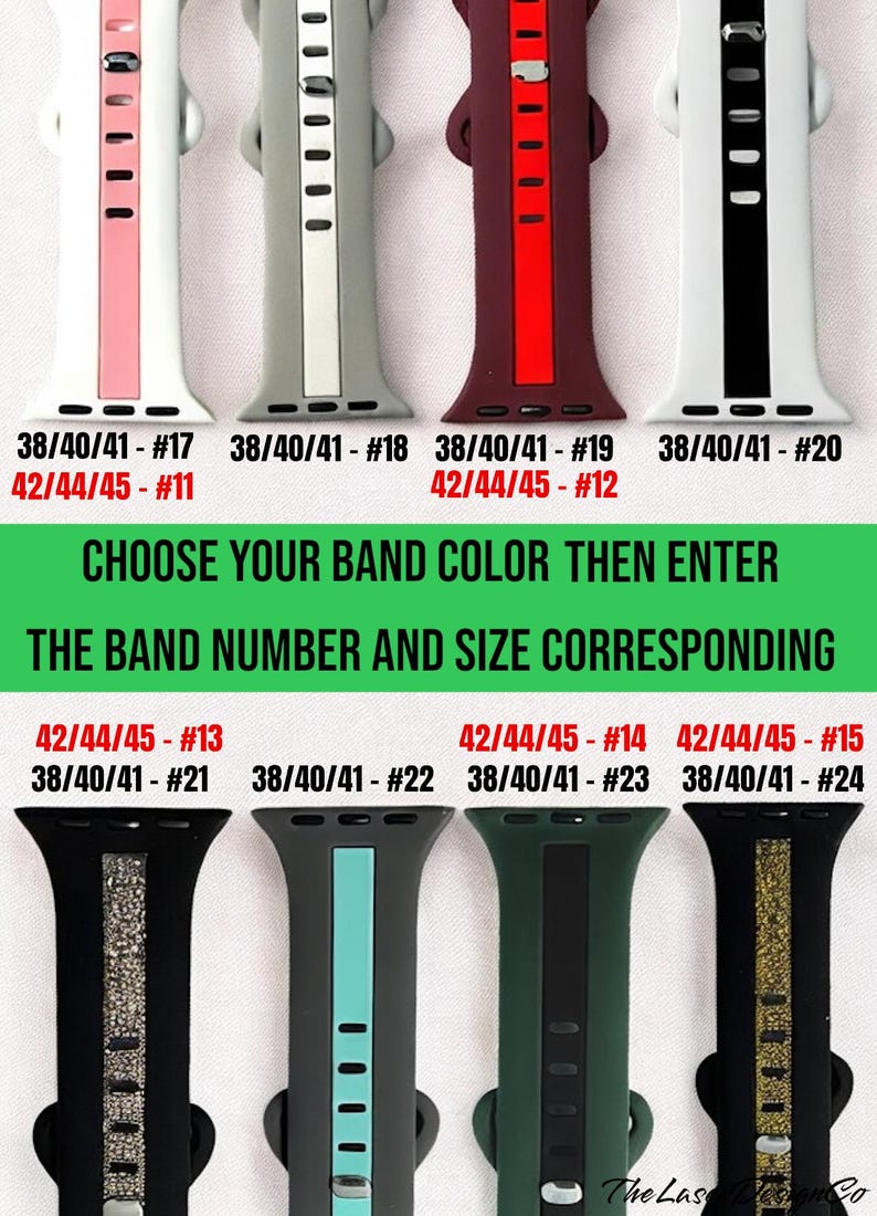 Charm Watch Band: Silicone Band Series 1-11 & SE zdjęcie 3