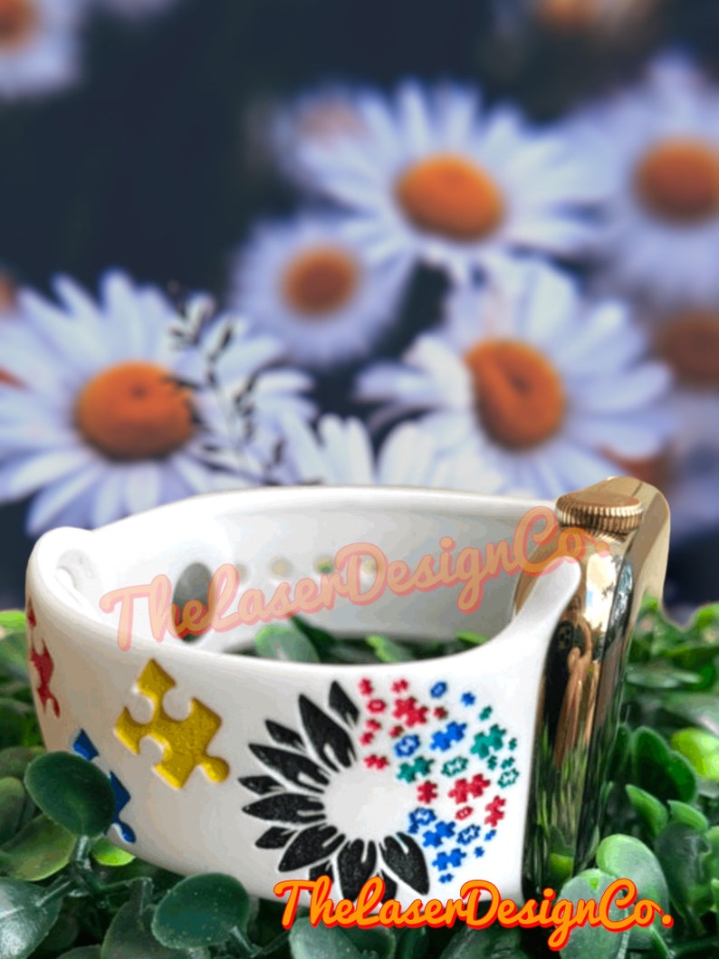 Autism Awareness Watch Band: Puzzle Design, Silicone Strap image 4