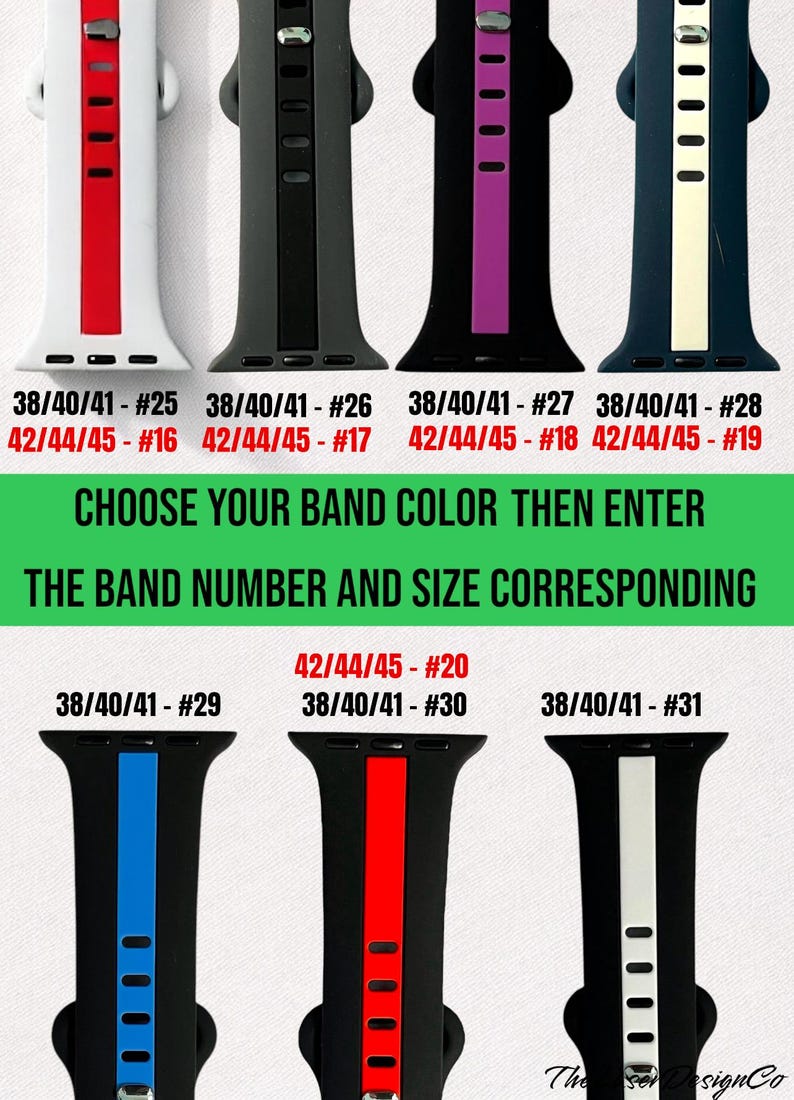 Charm Watch Band: Silicone Band Series 1-11 & SE zdjęcie 4