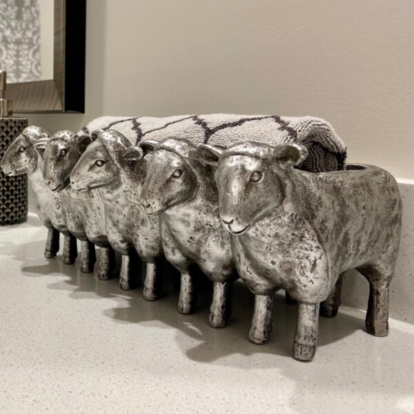 Sheep Planter Succulent Pot Creative Animal Garden Pots for Home Garden Office Desktop Decoration 13 * 7.2 * 5.5 Inch, Resin
