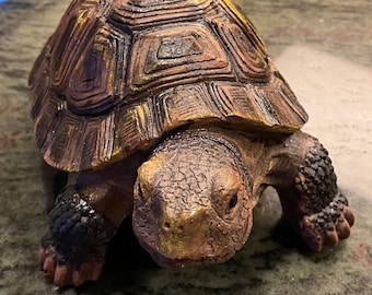 Medium Resin Turtle Statue Indoor Outdoor Garden Yard Lawn Home Décor Ornament
