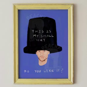 Von Jamiroquai inspiriert ist dies mein kleiner Hutmusikkunstdruck