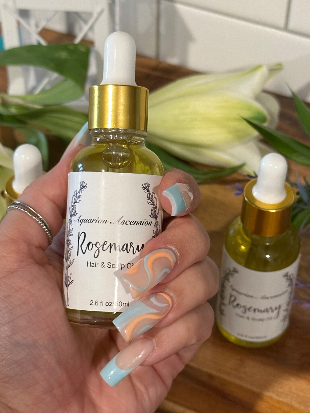 Rosemary & Lavender Hair Oil Etsy