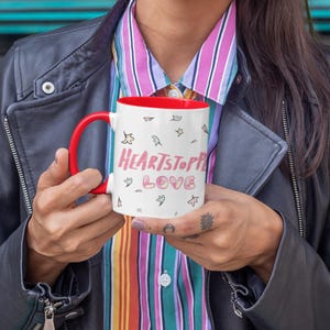 Heartstopper Love Coffee Mug, Customized Coffee Mug, Heartstopper Merch, Customized Gift,