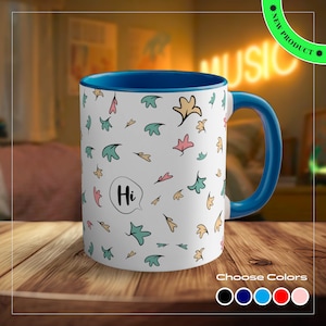 Hi - Hi Mug, Heartstopper Mug, Customized Coffee Mug, Heartstopper Merch, Customized Gift