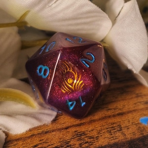 Mollymauk Critical Role Inspired D20 Handmade Gaming D20 Dice