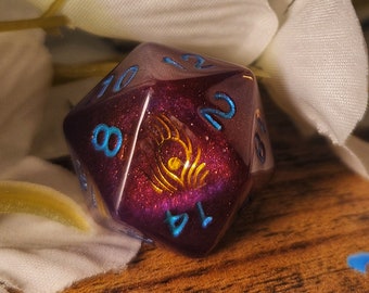 Mollymauk Critical Role Inspired D20 Handmade Gaming Dice