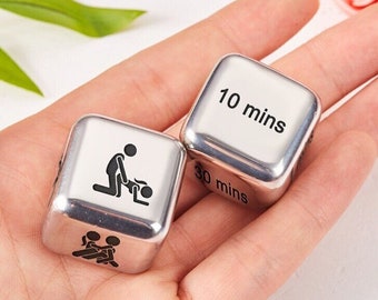 Sex Game Custom Position Dice,Love Connection Position & Time Selector Dice Set,Romantic Date Night Dice,Intimacy Game,Sex Dice,Couples Game