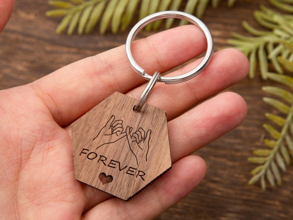 Personailzed Love Keychains,custom Keychain Engraved,wood Key
