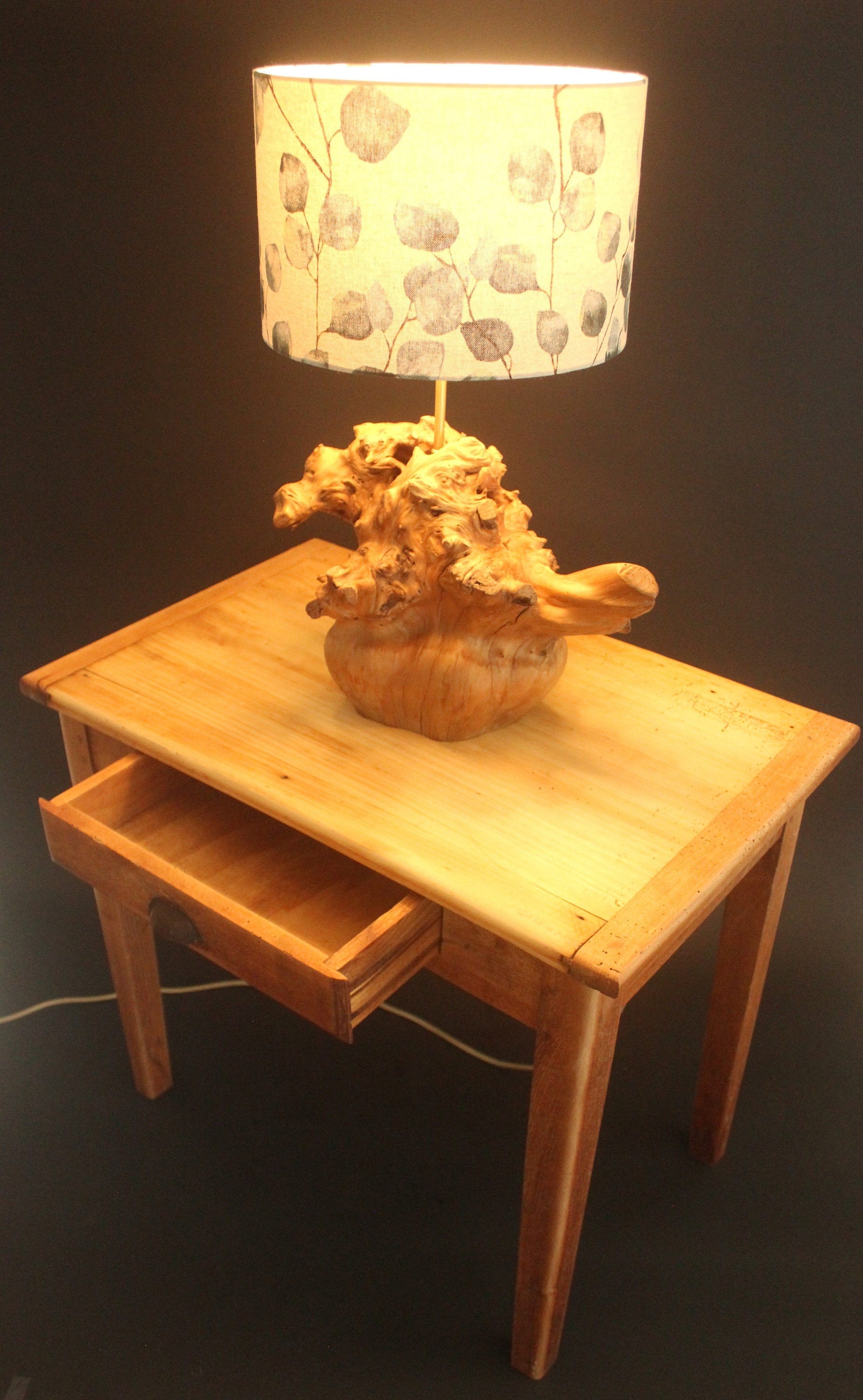 Lampe Souche D'orme Sur