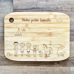 Personalized aperitif board, personalized gift, Christmas gift