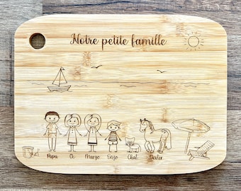 Personalized aperitif board, personalized gift, Christmas gift