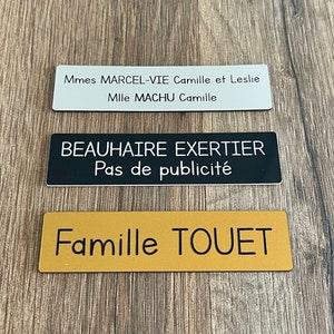 Plaque pour boite aux lettres gravée avec votre famille, idée cadeau pour une famille image 4