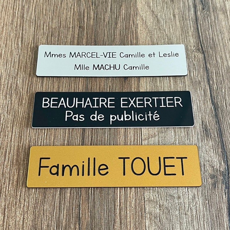 Plaque for mailbox engraved with your family, gift idea for a family image 4