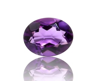 African Excellent Quality Amethyst 9X7 MM mm, Oval Shape Faceted Cut Loose Gemstone