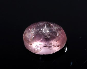 Cabochon ovale en tourmaline rose naturelle d'excellente qualité, pièce unique