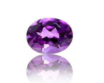 African Excellent Quality Amethyst 9X7MM mm, Oval Shape Faceted Cut Loose Gemstone