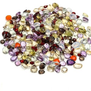 300 Natural Mixed Gemstones Lot | Crystal Collection Bottle | Jewelry Making Supplies | Gemstone Assortment | Gem Collector Gift