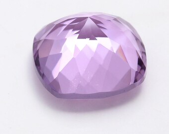 Natural Rose De France 14 MM Cushion Brilliant Cut, Pink Amethyst Loose Stone For Jewelry Making, Pink Amethyst  Cut Calibrated Size  14 mm