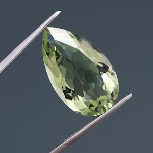 Najwyższej jakości naturalny zielony ametyst/prasiolit w kształcie gruszki brylantowy szlif luźny kamień szlachetny do wyrobu biżuterii, kalibrowany rozmiar 25 x 15 MM