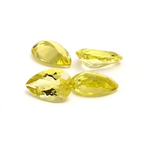 Naturalny cytrynowy topaz w kształcie gruszki fasetowany luźny kamień szlachetny do wyrobu biżuterii, żółty kalibrowany rozmiar 8*12 MM